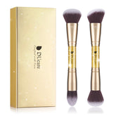 Makeup Brushes Duo End Foundation Powder Buffer and Contour Brush