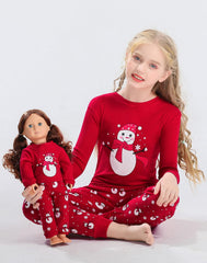 4 Piece Cotton Pajamas Toddler Christmas Sleepwear