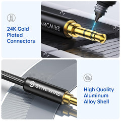 3.5Mm Aux Cable (9.8Ft/3M) Hi-Fi Sound Nylon Braided Auxiliary Audio Cable