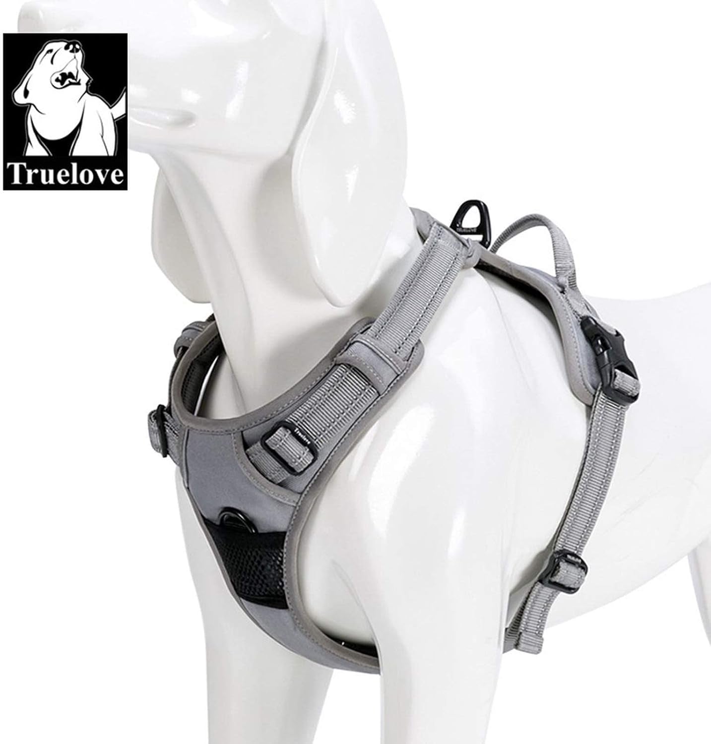Adjustable No-Pull Dog Harness Reflective Pup Vest 