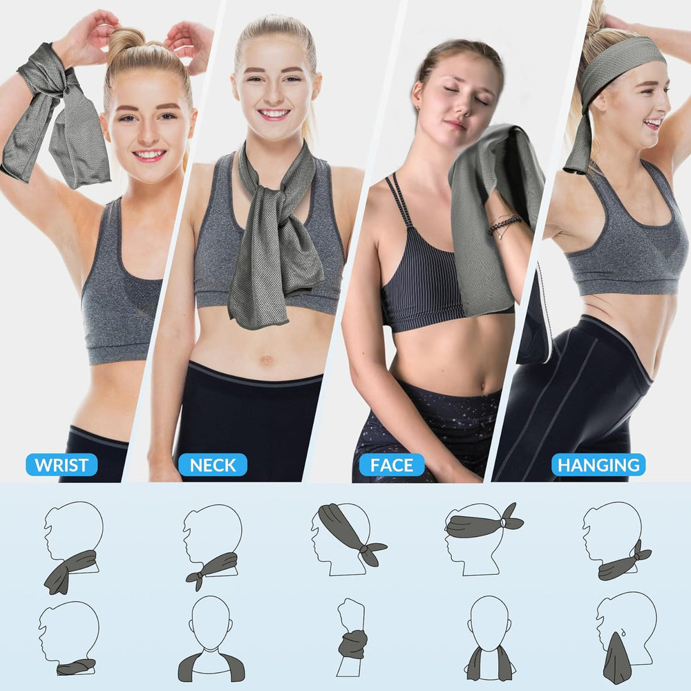 Cooling Towel(40"X12"), Breathable Cooling Towels for Neck and Face