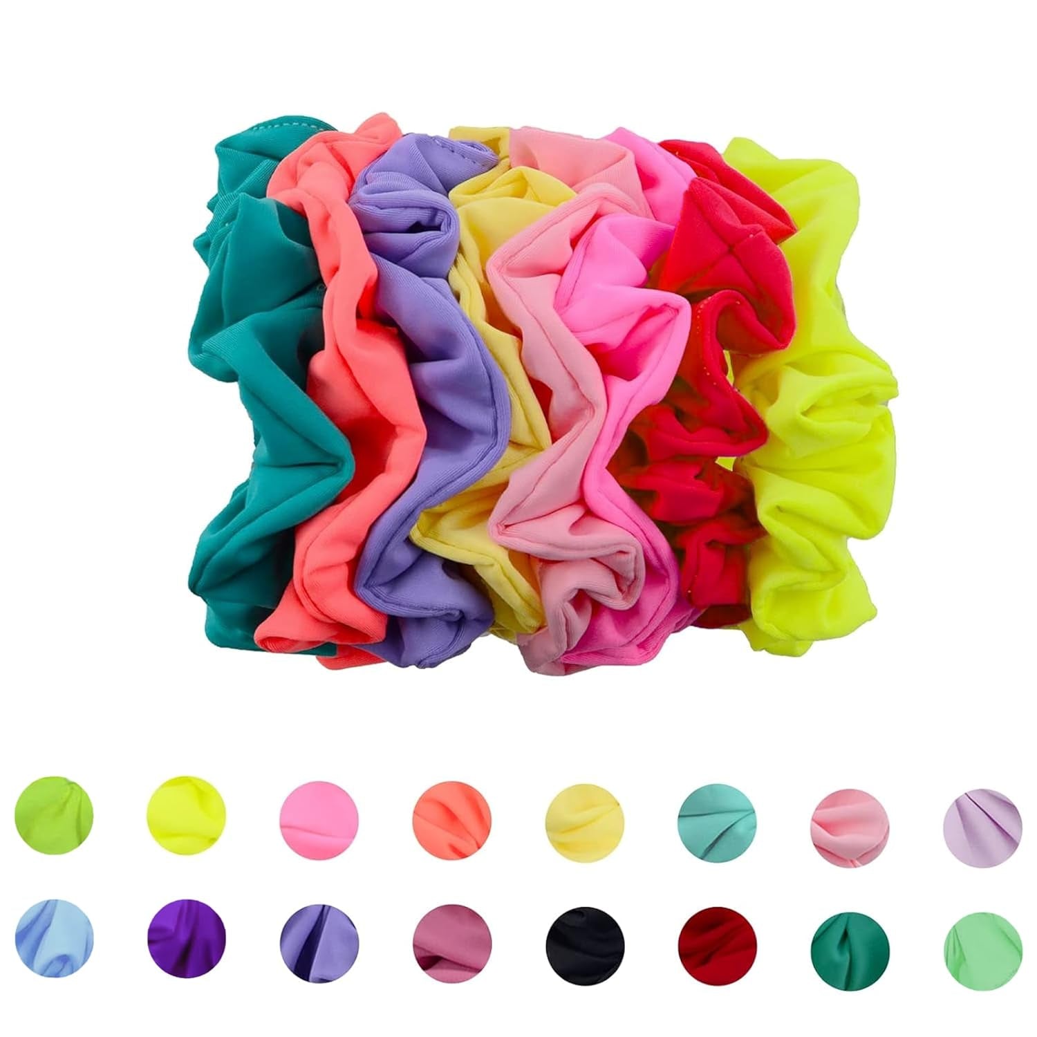 Waterproof Neon Scrunchies Gym Scrunchie 