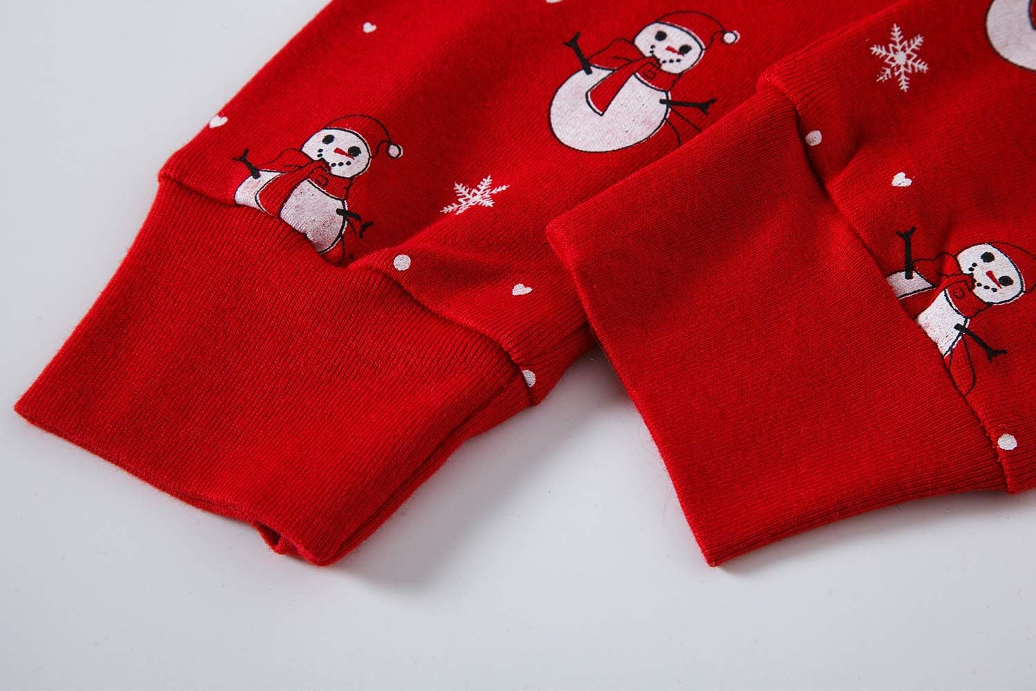  4 Piece Cotton Pajamas Toddler Christmas Sleepwear