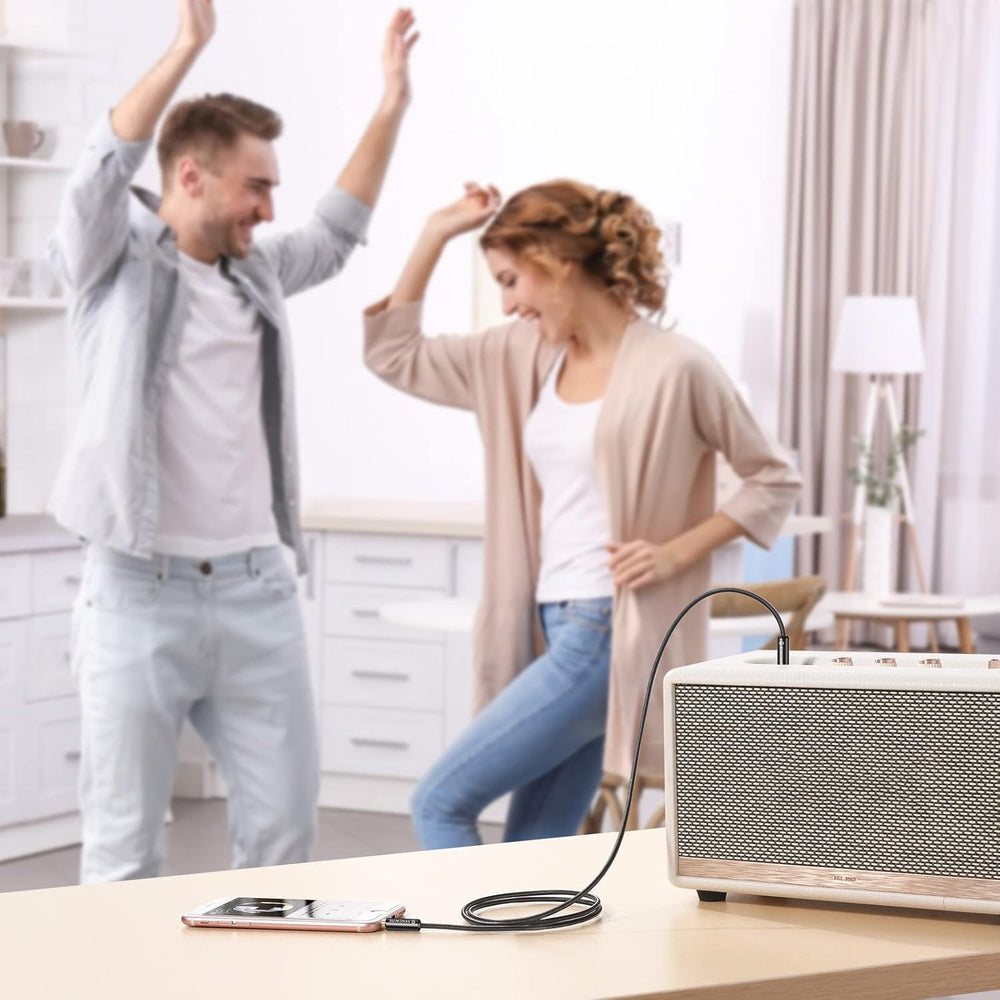 3.5Mm Aux Cable (9.8Ft/3M) Hi-Fi Sound Nylon Braided Auxiliary Audio Cable