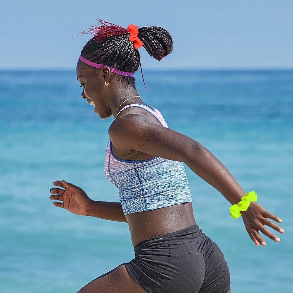 Waterproof Neon Scrunchies Gym Scrunchie 