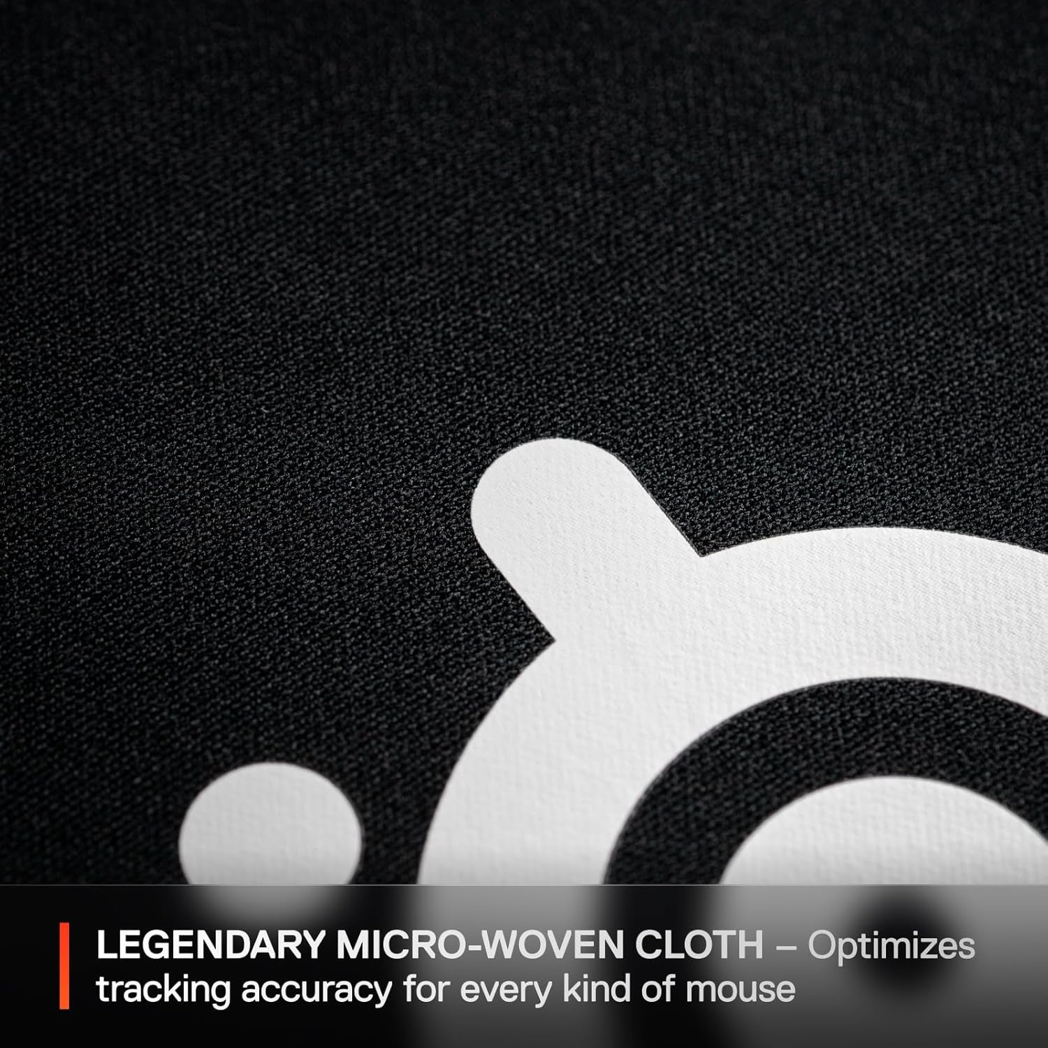 Qck Large Gaming Mousepad — Black — Non-Slip Silicone Rubber Bas 