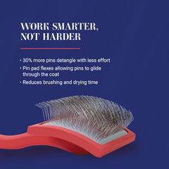 Big G Dog Slicker Brush for Dogs (Goldendoodles, Labradoodles, Poodles)